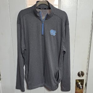Champion Mens University Of North Carolina 1/4 Zip Shirt Long Sleeves Sz XL EUC